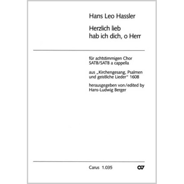 Tender love have I for thee, Lord