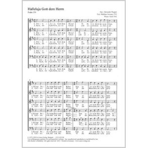 Halleluja Gott Dem Herrn : D Major