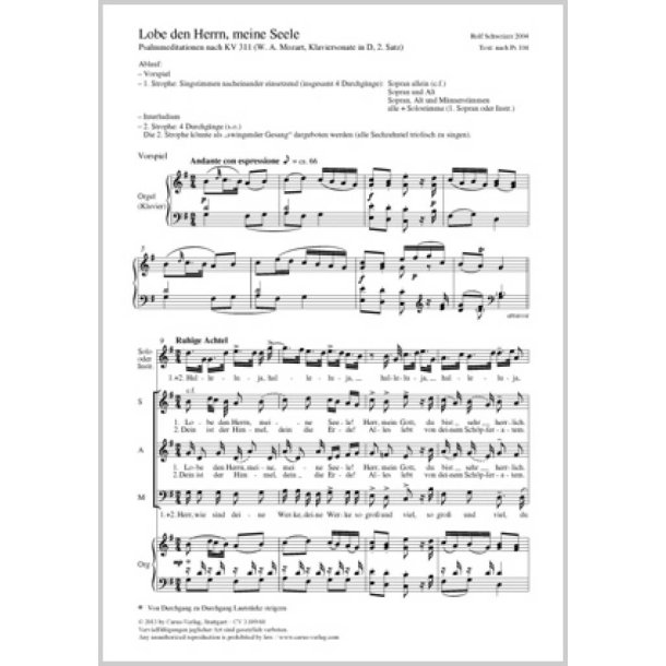 Lobe den Herrn, meine Seele