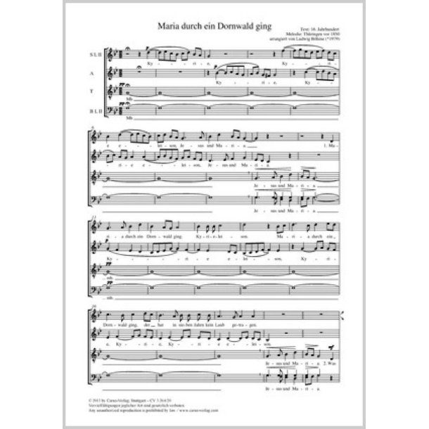 Maria durch ein Dornwald ging