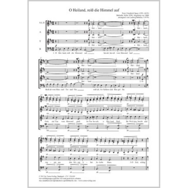 O Heiland, rei&szlig; die Himmel auf