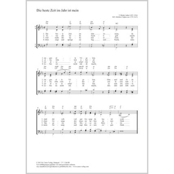 Die beste Zeit im Jahr ist mein