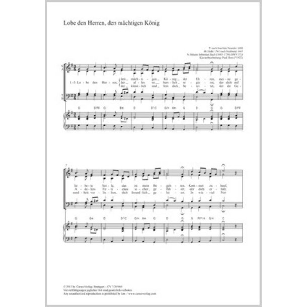 Lobe den Herren, den m&auml;chtigen K&ouml;nig