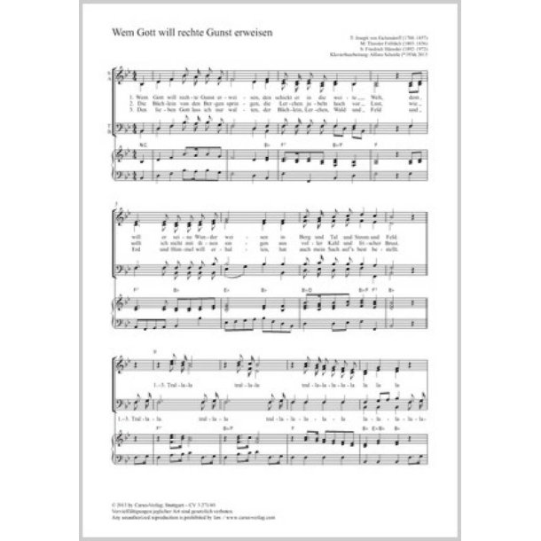 Wem Gott will rechte Gunst erweisen