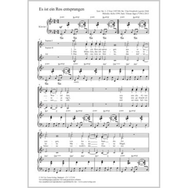 Es ist ein Ros entsprungen