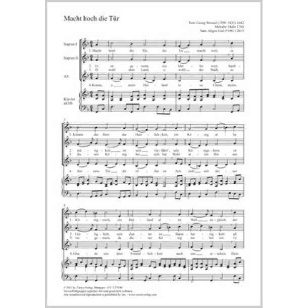 Macht hoch die T&uuml;r