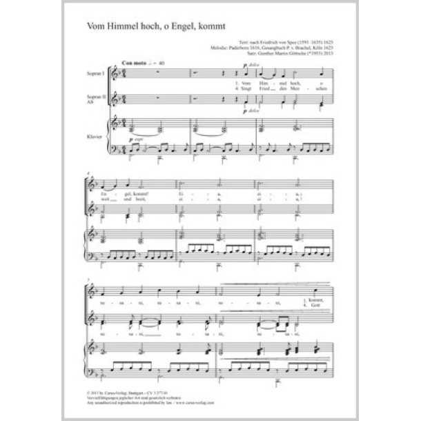 Vom Himmel hoch, o Engel, kommt
