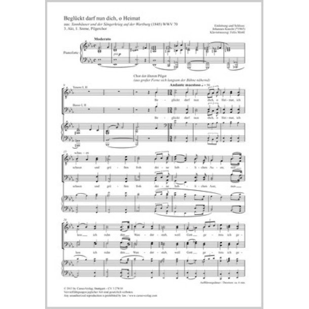 Begl&uuml;ckt darf nun dich, o Heimat