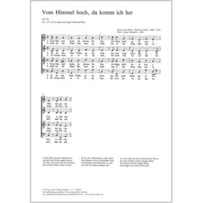 From heav'n above to earth I come