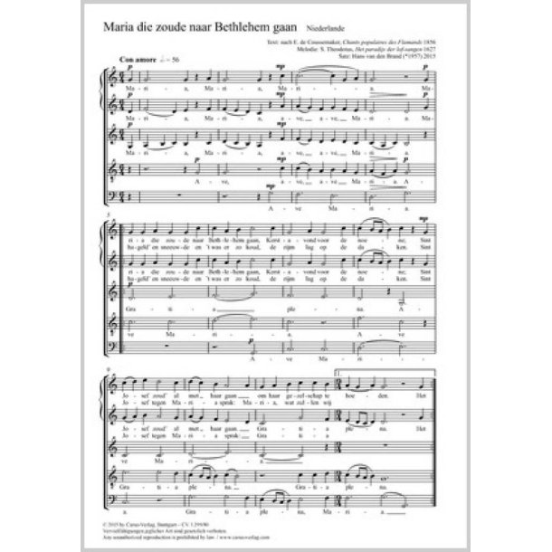 Maria die zoude naar Bethlehem gaan