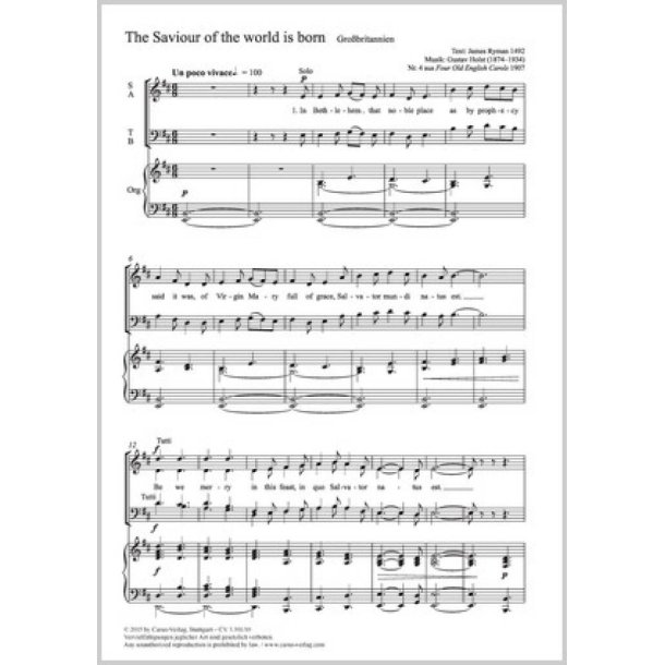 The Saviour of the world is born