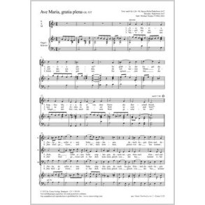 Ave Maria, gratia plena : D Dorian / D minor