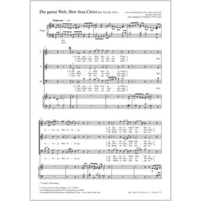 Die ganze Welt, Herr Jesu Christ : D minor