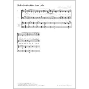 Halleluja, deine Güte, deine Liebe : C major