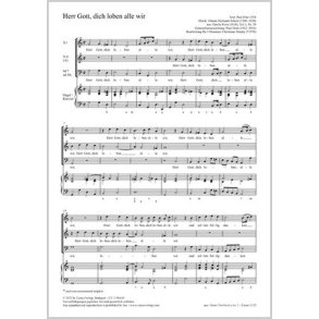 Herr Gott, dich loben alle wir : G major