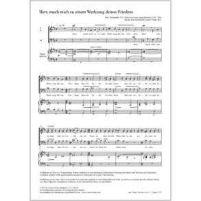 Herr, mach mich zum Werkzeug deines Friedens : D major