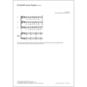 Er befiehlt seinen Engeln : D major