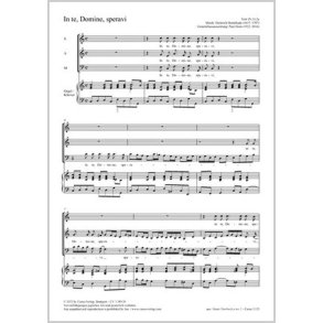 Auf dich, Herr, hab ich gehoffet : In te, Domine, speravi - C major - BuxWV 53