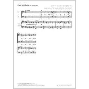 O du fröhliche : D major