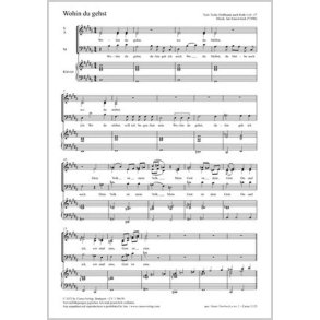 Wohin du gehst : B major