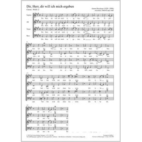 Dir, Herr, dir will ich mich ergeben : Choral