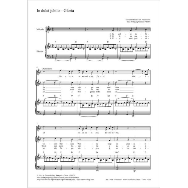 In dulci jubilo - Gloria