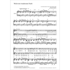 Welch eine wundersame Nacht - G major : aus: Weihnachten fällt aus