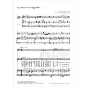 Ich steh an deiner Krippen hier : B minor