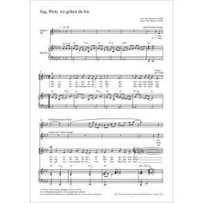 Sag, Hirte, wo gehest du hin