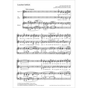Leuchtet lieblich : aus: Bübchens Weihnachtstraum EHWV 136 (1906)