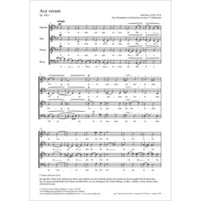Ave verum : D major - Op. 166,1