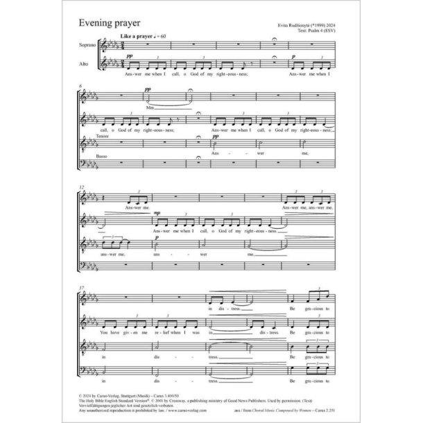 Evening prayer : B flat minor