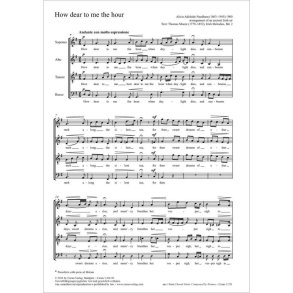 How dear to me the hour : G major