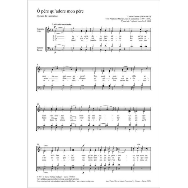 O p&egrave;re qu'adore mon p&egrave;re (Hymne de Lamartine)