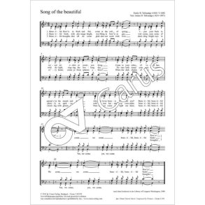 Song of the Beautiful : B flat major