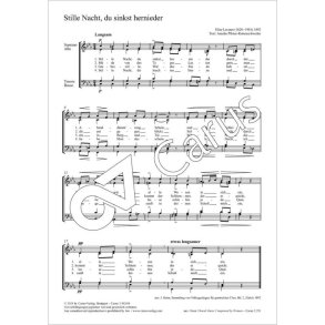 Stille Nacht, du sinkst hernieder - C minor : from: Sammlung von Volksgesängen für gemischten Chor, Bd. 2, Zürich 1892