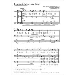 Tropar an die Heilige Mutter Gottes : G minor