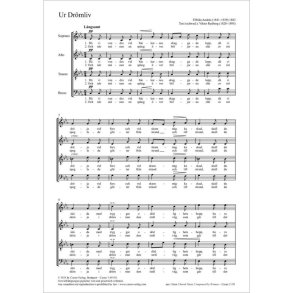 Ur Drömliv - C minor : from: Tre Sanger för dubbelquartett eller liten kör utav blandade röster, Göteborg 1882