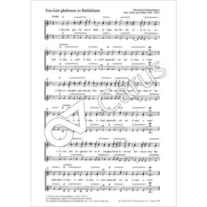 Een kint gheboren in Bethlehem : G minor