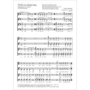 Tristis est anima mea : Responsory to Matins on Maundy Thursday