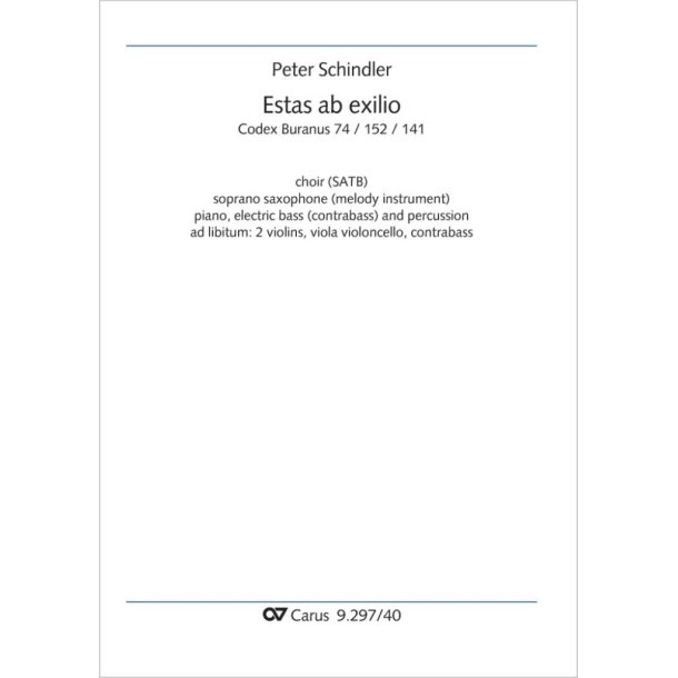 Estas ab exilio - A flat major : from: Perpetuum mobile - Songs from the Codex Buranus