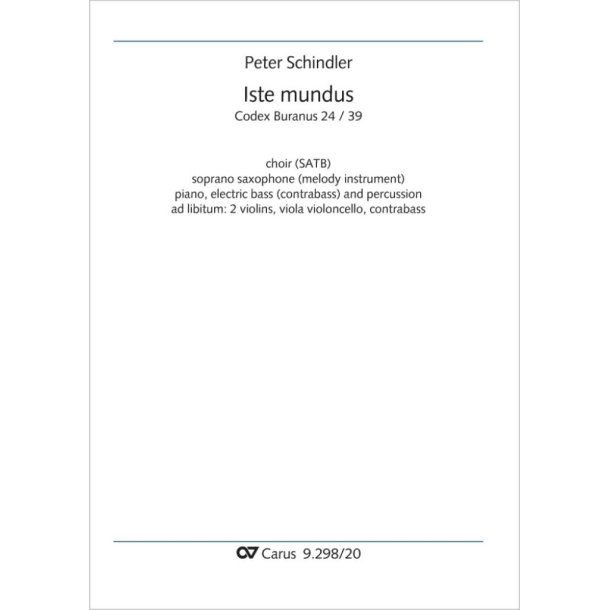 Iste mundus - D minor : from: Perpetuum mobile - Songs from the Codex Buranus