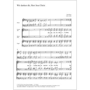 Wir danken dir, Herr Jesu Christ : Kleine Osterkantate im alten Stil