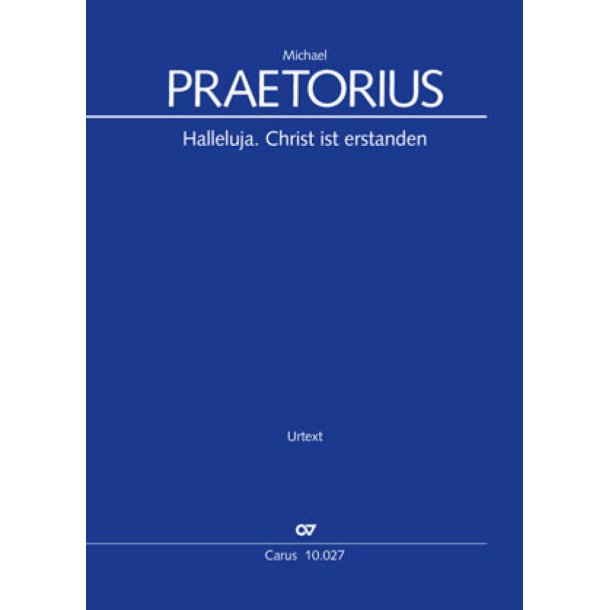 Halleluja. Christ ist erstanden : Choralkonzert, Urtext, Capell-Chorpartitur