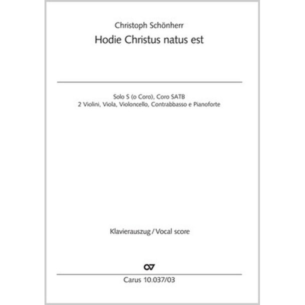 Hodie Christus natus est : D minor