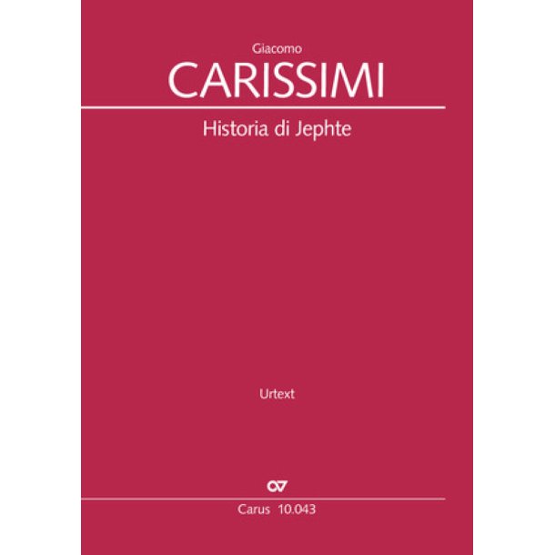 Historia di Jephte : Oratorio