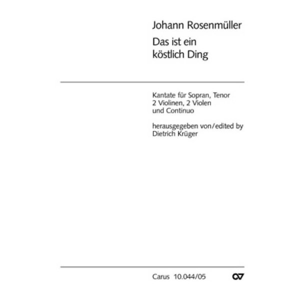 Das ist ein kostlich Ding : d-Moll