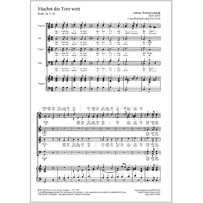 Machet die Tore weit : G-Dur