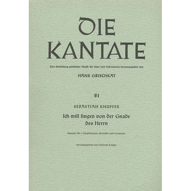 Ich will singen von der Gnade : F-Dur