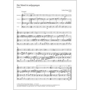 Der Mond ist aufgegangen : F-Dur